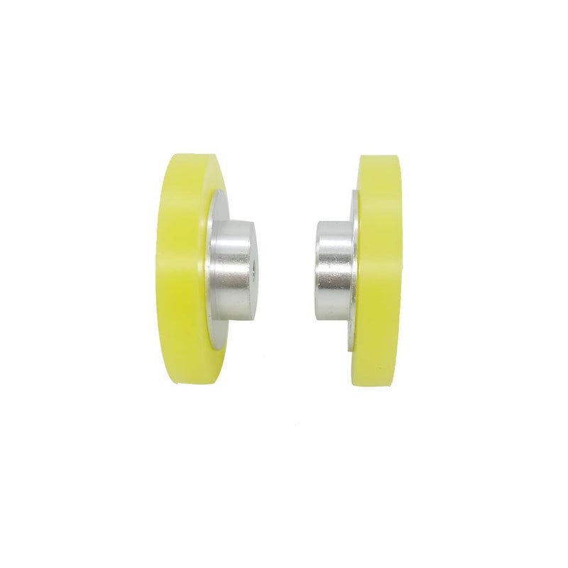 CALT 2PCS Industrial Encoder Meter Measuring Roller Rubber Wheel Wear-resistant non-slip Polyurethane Synchronizer Wheel for Rotary Encoder Marking Machine Inkjet Printer (Diameter 68mm(hole diameter 6mm)) - Image 2